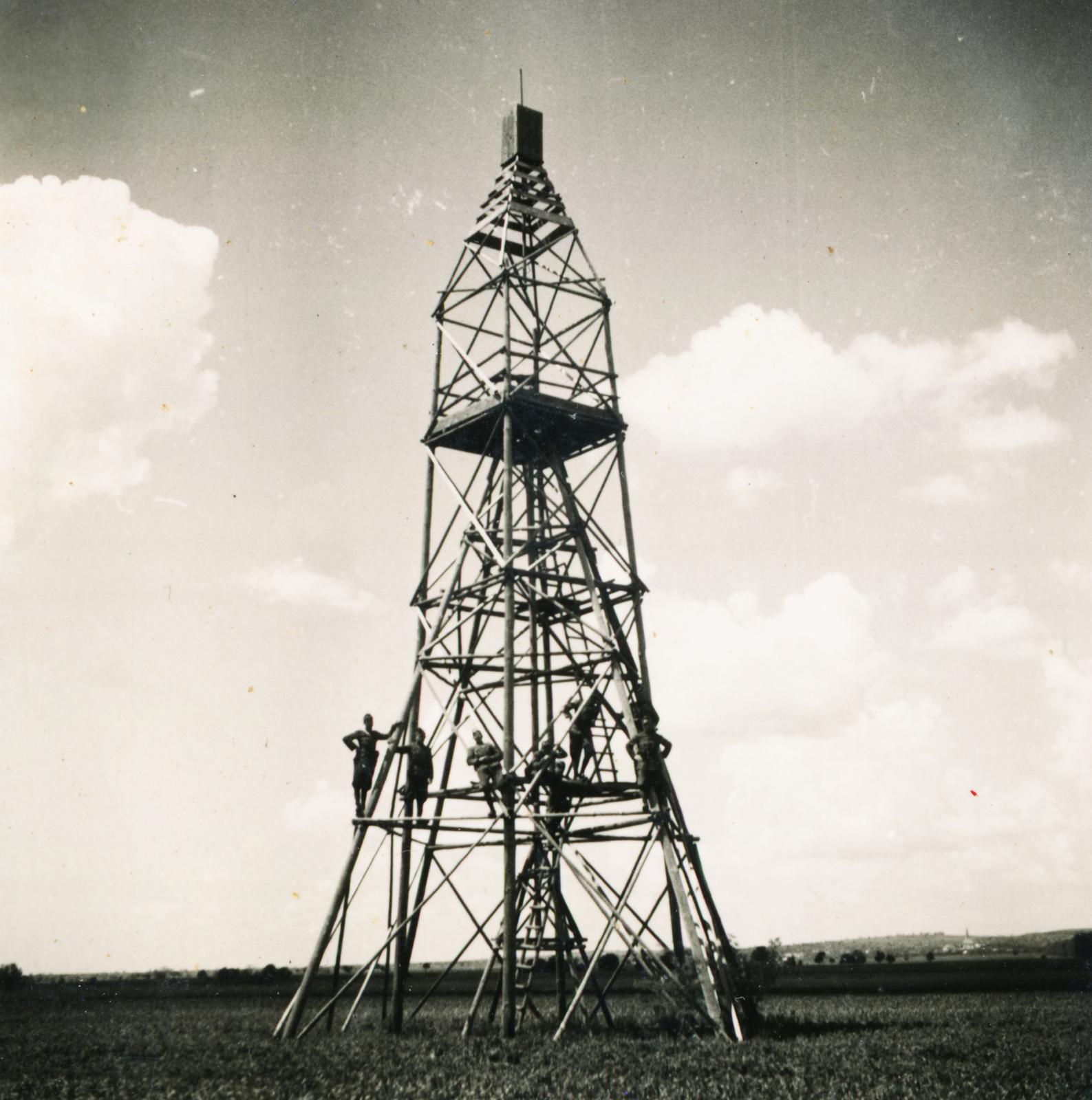 1941, Szegő István, triangulum point, Fortepan #296144