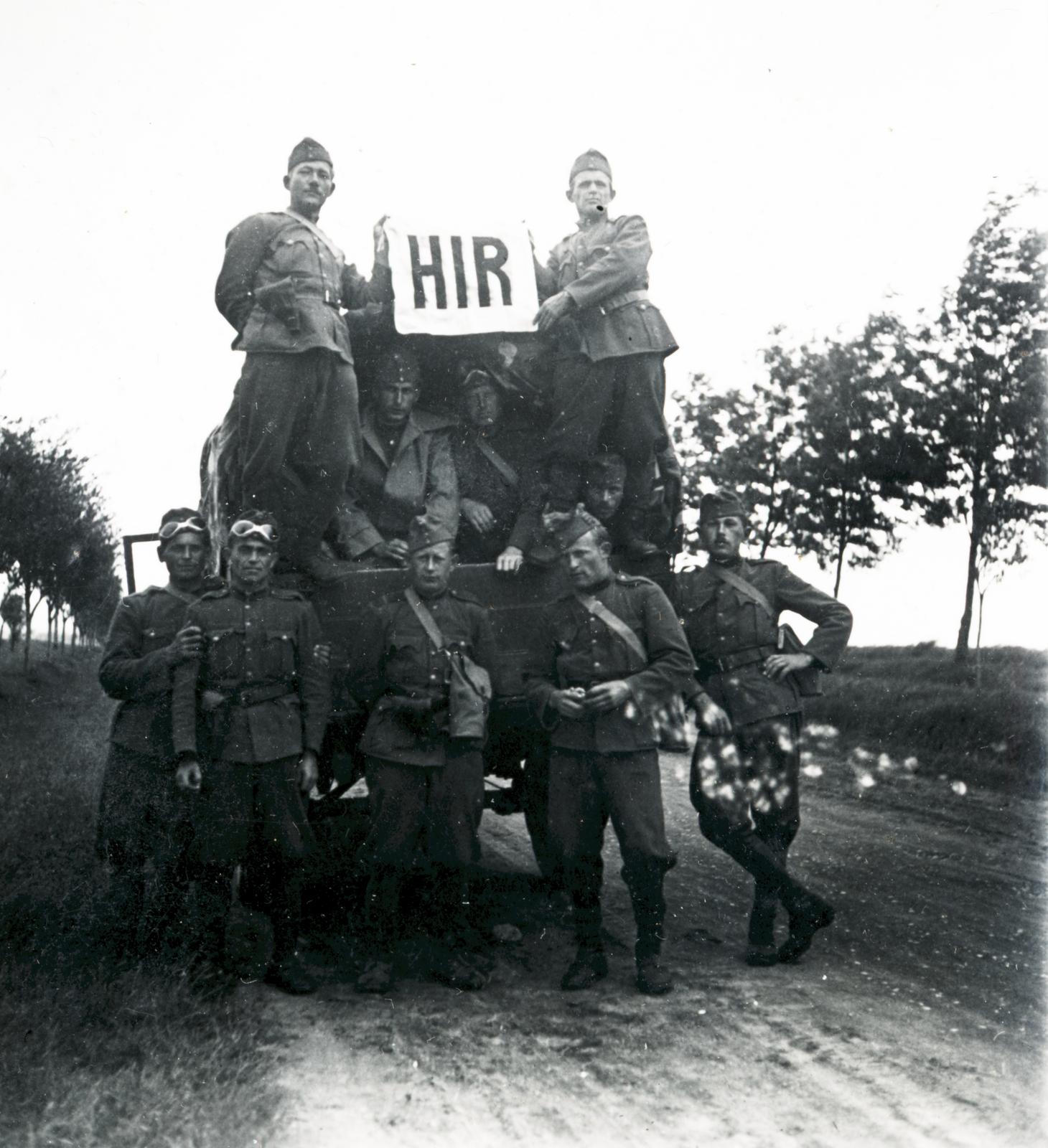 1940, Szegő István, híradó katona, motoros szemüveg, Fortepan #296149