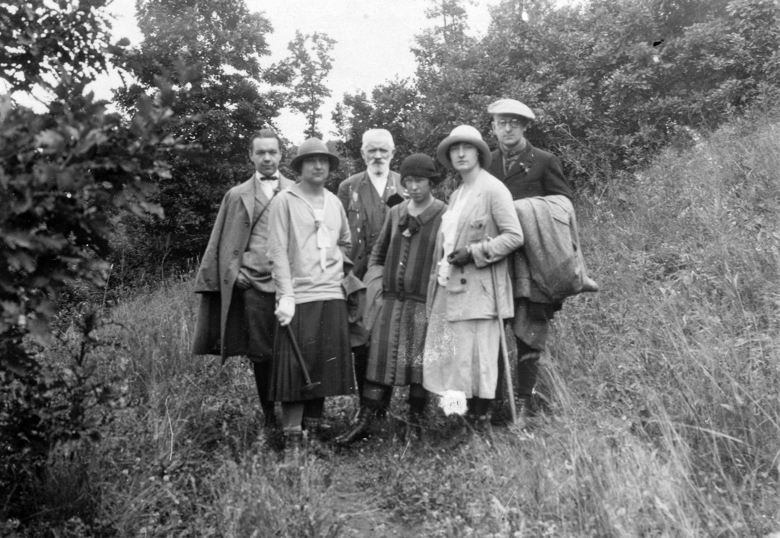 Hungary, Sátoraljaújhely, Sátor-hegy, középen Cholnoky Jenő földrajztudós., 1926, Cholnoky Tamás, tourist, tableau, celebrity, tool, Fortepan #29825