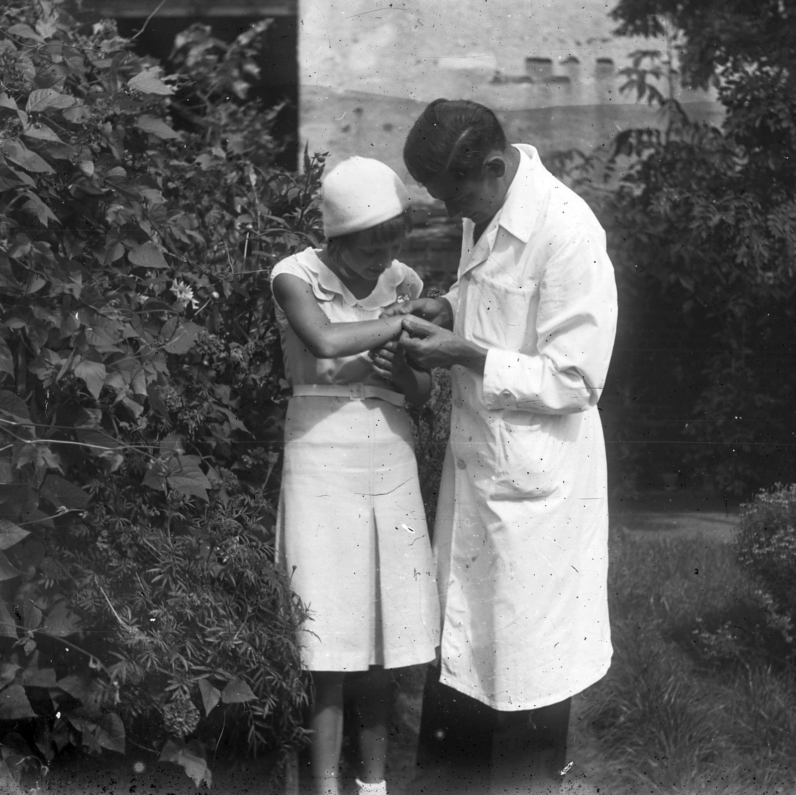 1928, Wirthmann Julianna, man, woman, double portrait, Fortepan #29980