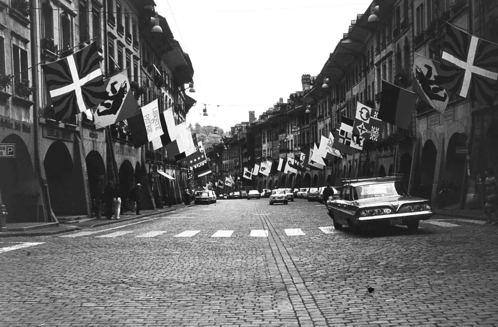 Svájc, Bern, Kramgasse., 1969, Gépész, Fortepan #300056
