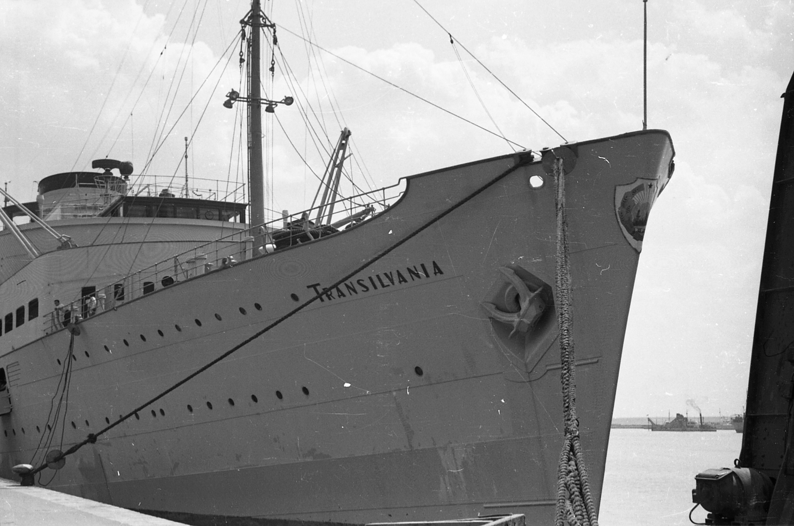 Transilvania román tengeri személyszállító hajó., 1960, Csőke József, transport, ship, cruise ship, Transilvania-ship, Fortepan #30007