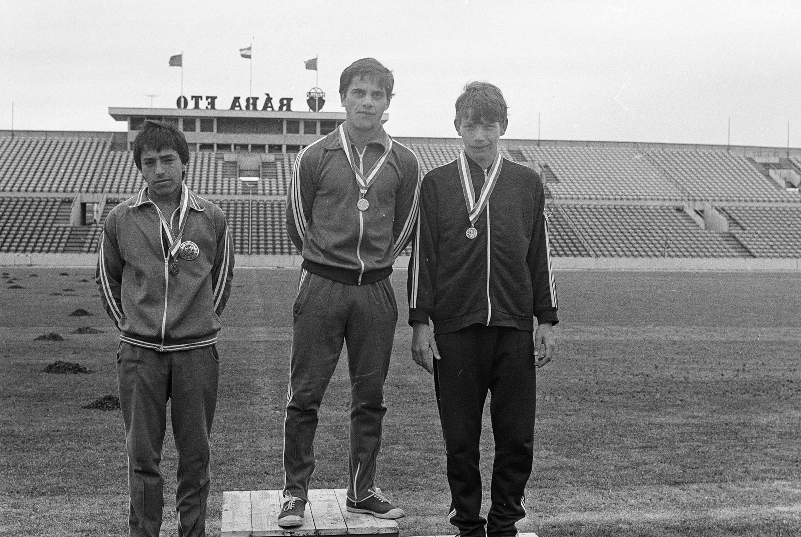 Hungary, Győr, Rába ETO stadion, a Kisegítő iskolák VI. országos sport találkozója 1980. június 17-18-án., 1980, Illés Zoltán, Fortepan #300252