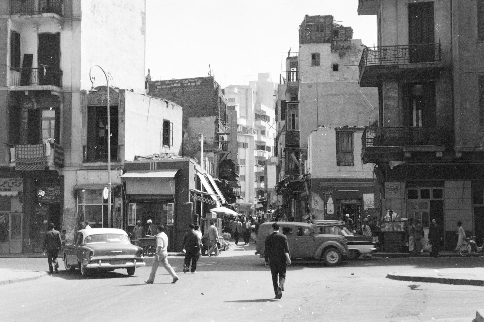 1961, Inkey Tibor, street view, modern architecture, seller, Fortepan #300304