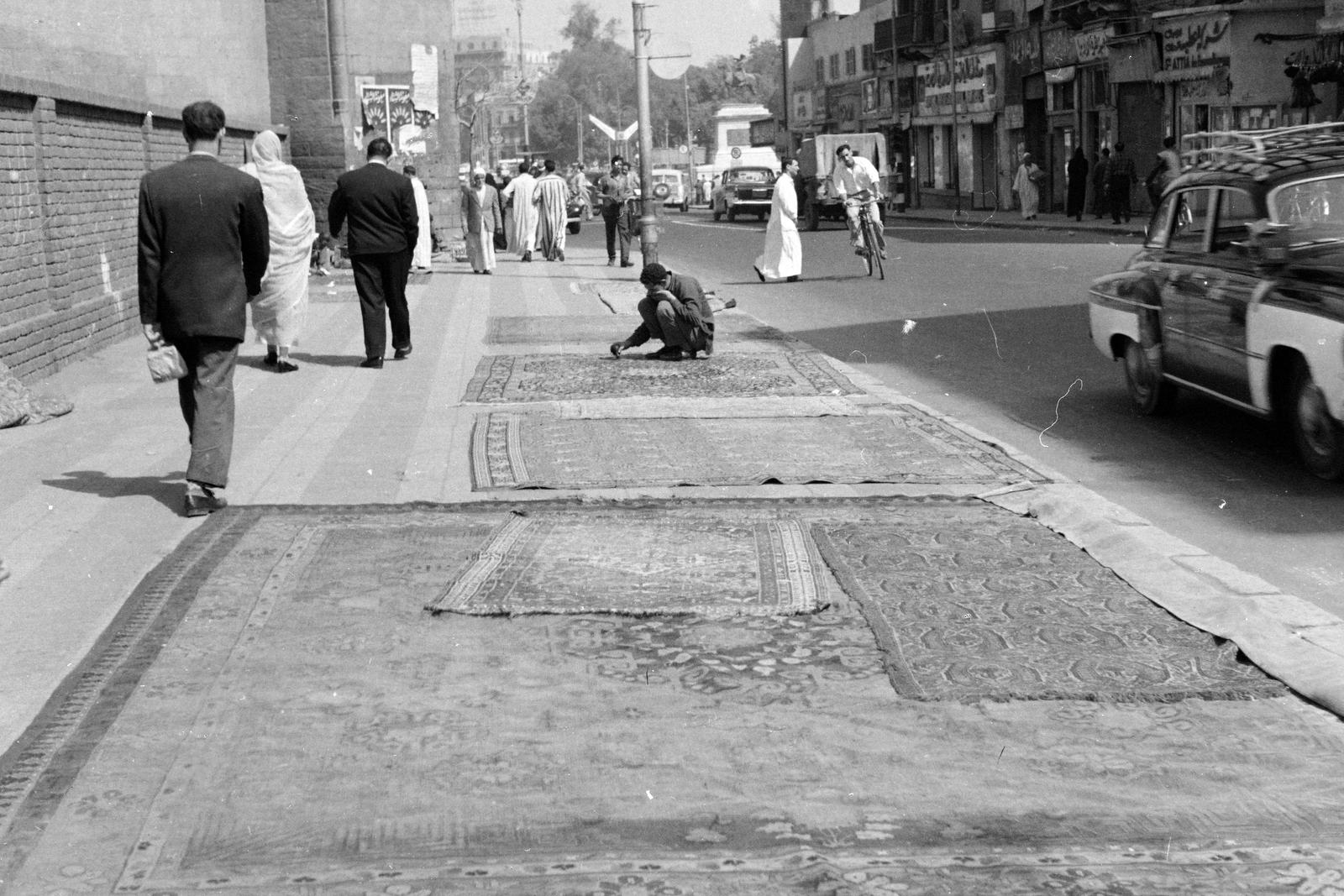 1961, Inkey Tibor, street view, carpet, Fortepan #300309