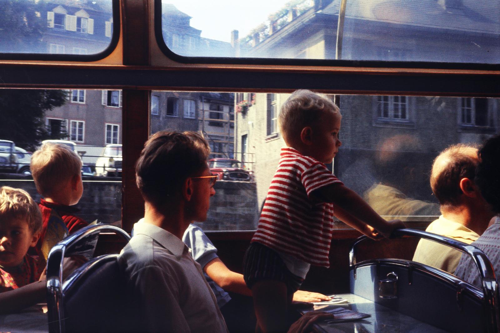 1967, Inkey Tibor, colorful, kid, cabin, vehicle interior, Fortepan #300321