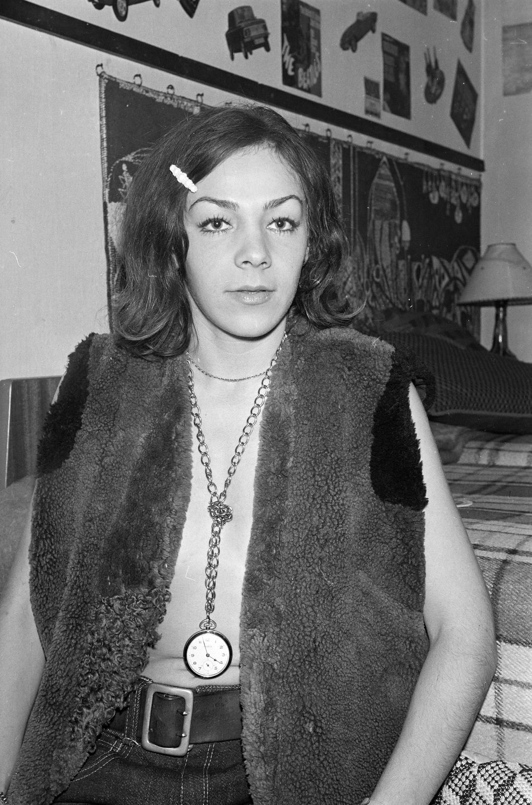 1971, Rékai Zsolt, óra, nyaklánc, fiatalság, Fortepan #300645