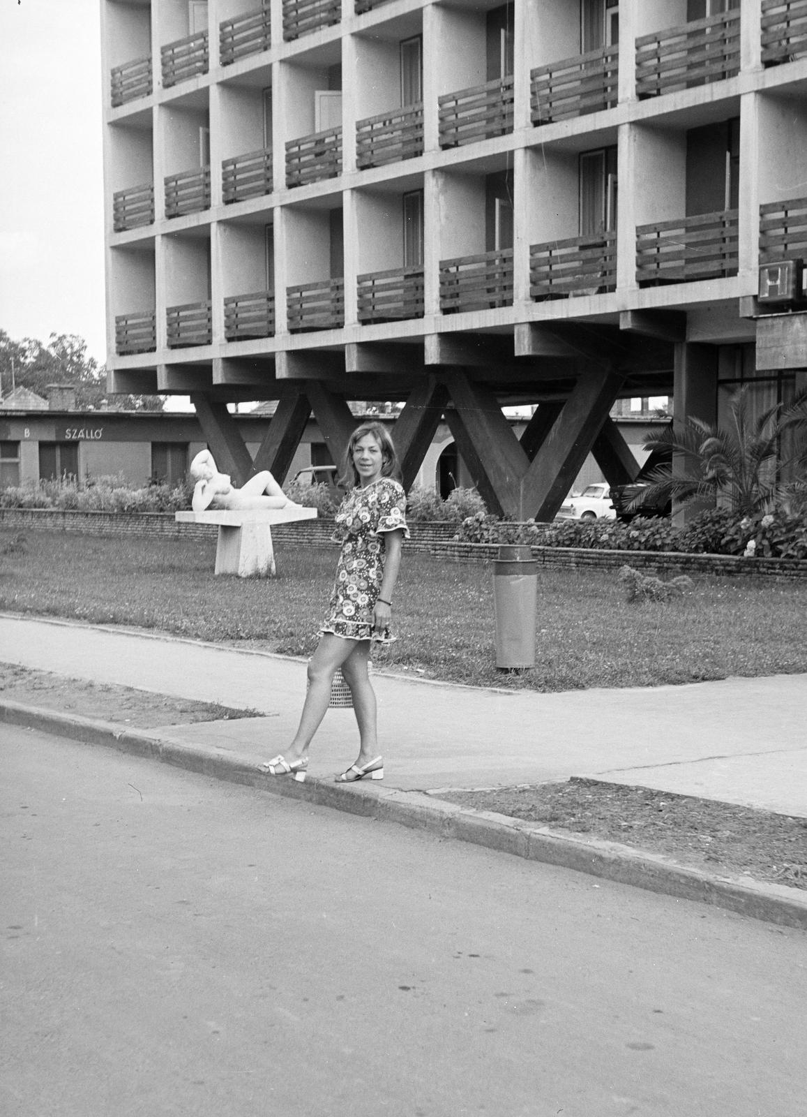 Hungary, Gyula, Part utca 15., Park Hotel., 1973, Rékai Zsolt, Fortepan #300689