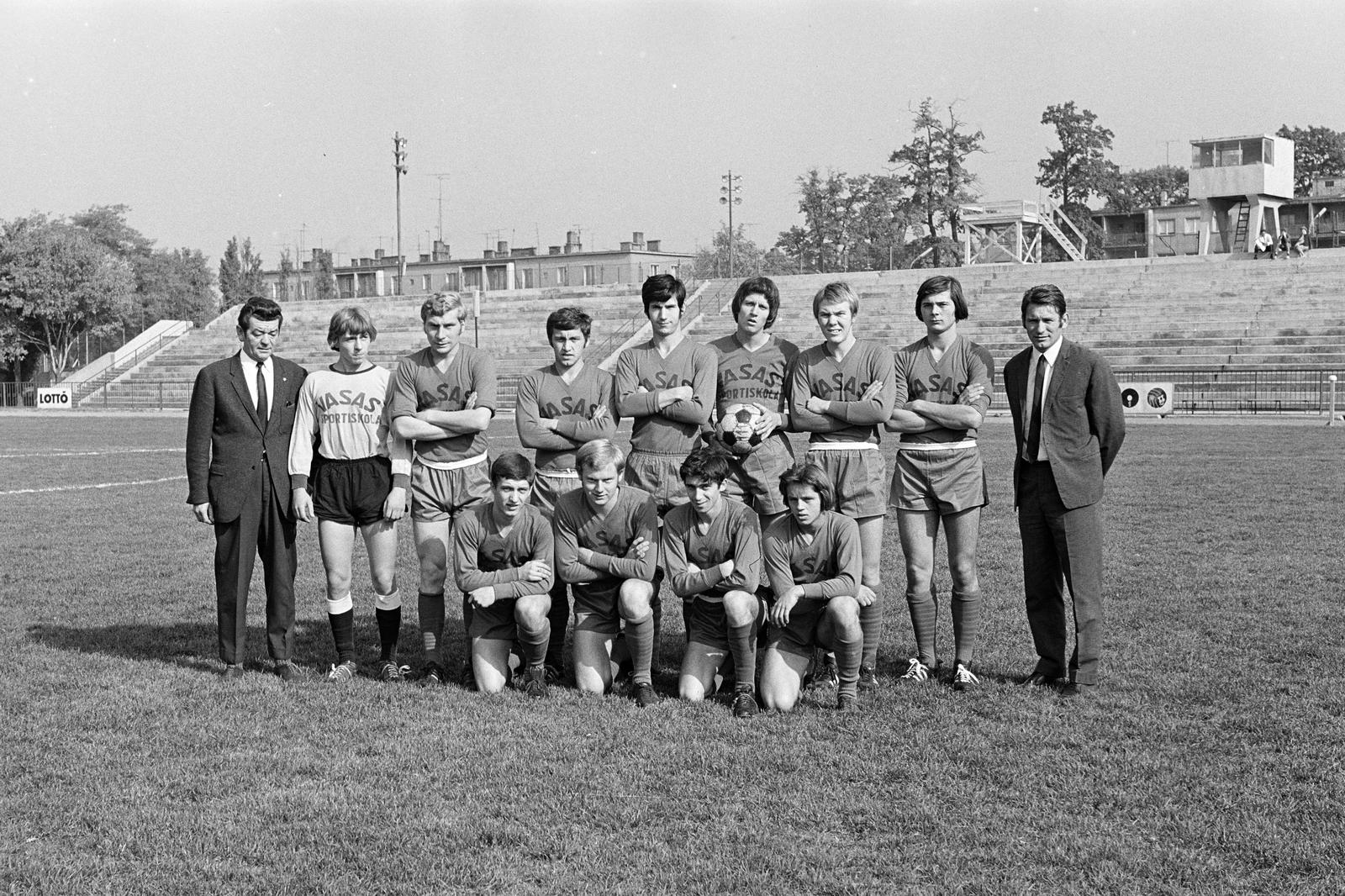 1966, Rékai Zsolt, soccer team, Fortepan #300693