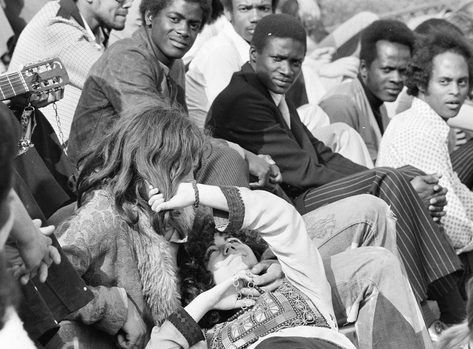 1973, Sólyom Balázs, színesbőrű, szerelem, fiatalság, Fortepan #300942