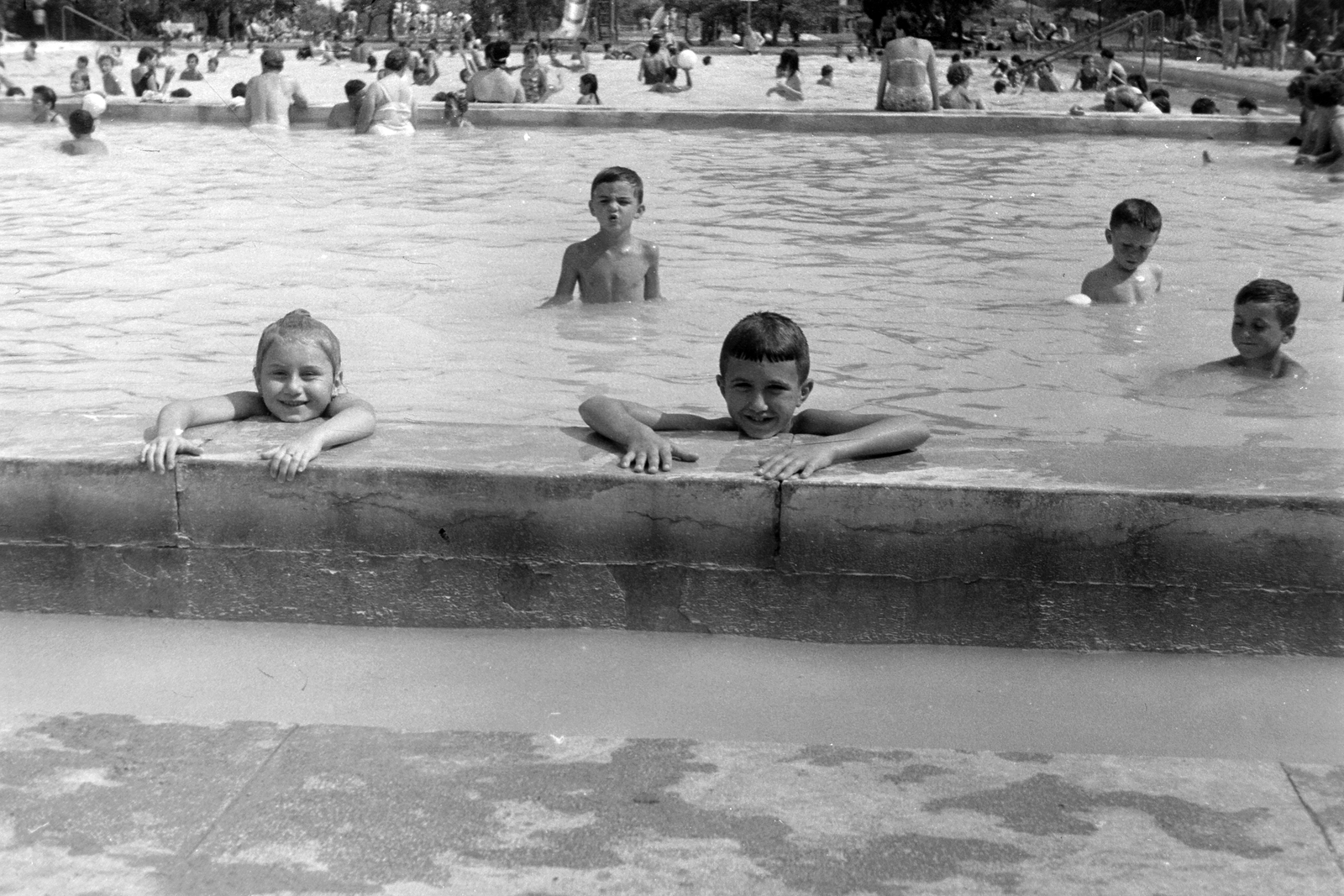 Hungary, Eger, városi strand., 1965, Németh Tamás, Fortepan #30110