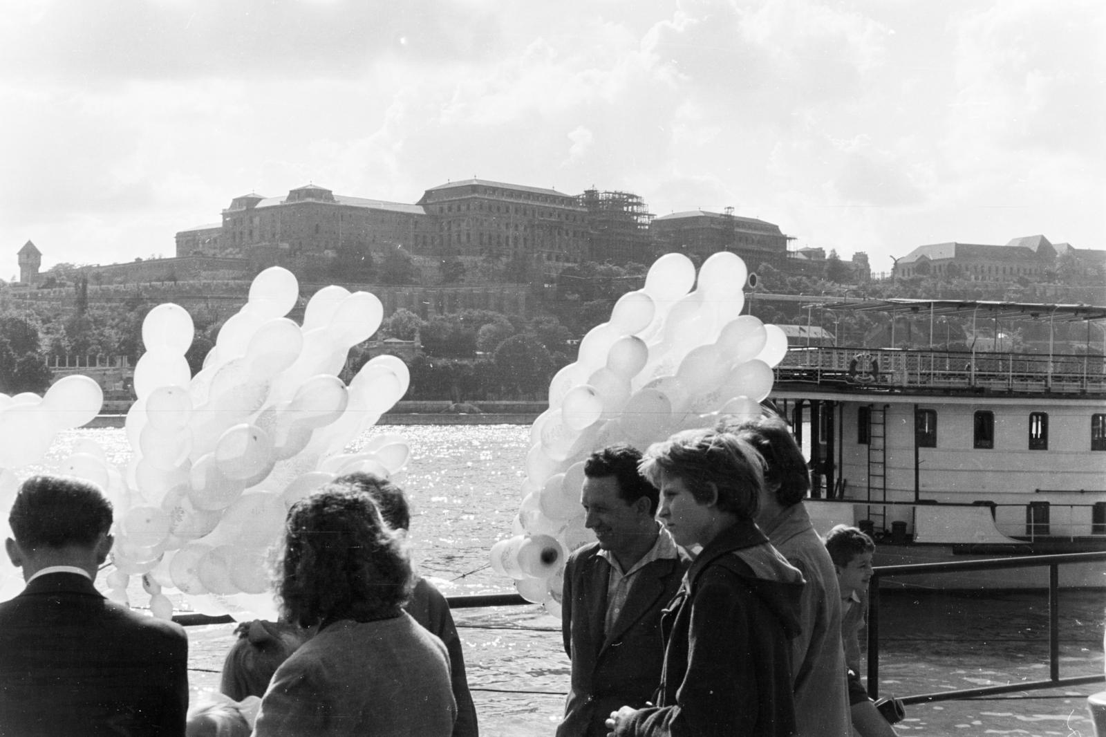 1962, Szalay János, léggömb, Fortepan #301123