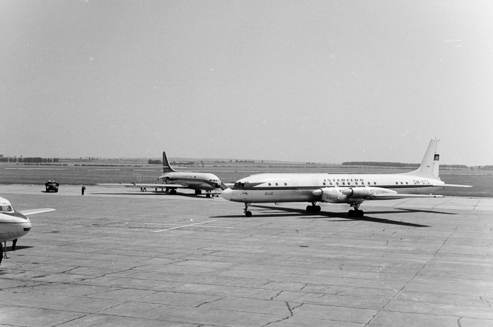 1961, Szalay János, Sabena airlines, Aérospatiale-brand, Interflug Airlines, Fortepan #301161