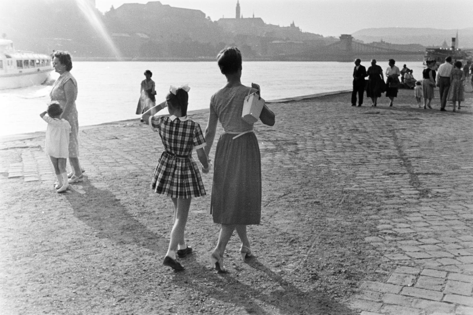 1959, Szalay János, Danube's shore, Fortepan #301250