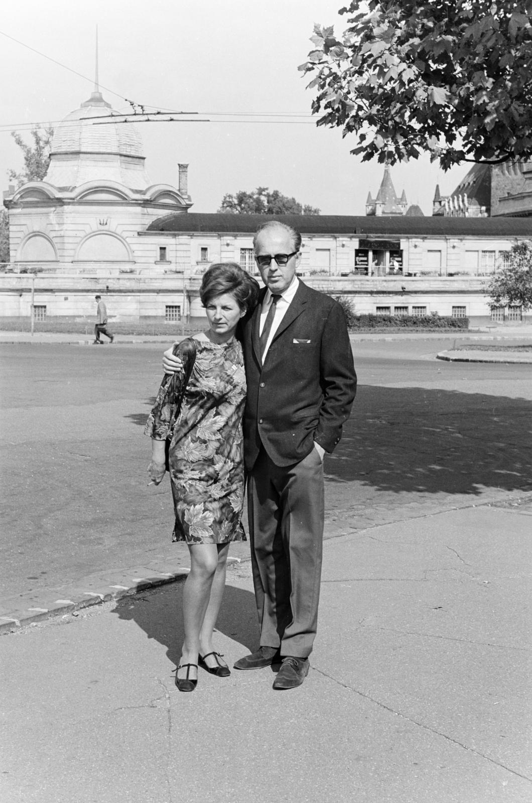 1966, Szalay János, man and woman, Fortepan #301267