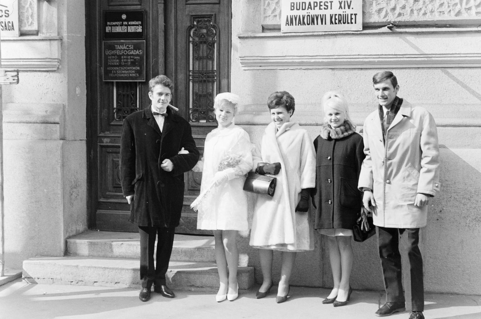 1966, Szalay János, groom, bride, wedding ceremony, Fortepan #301274