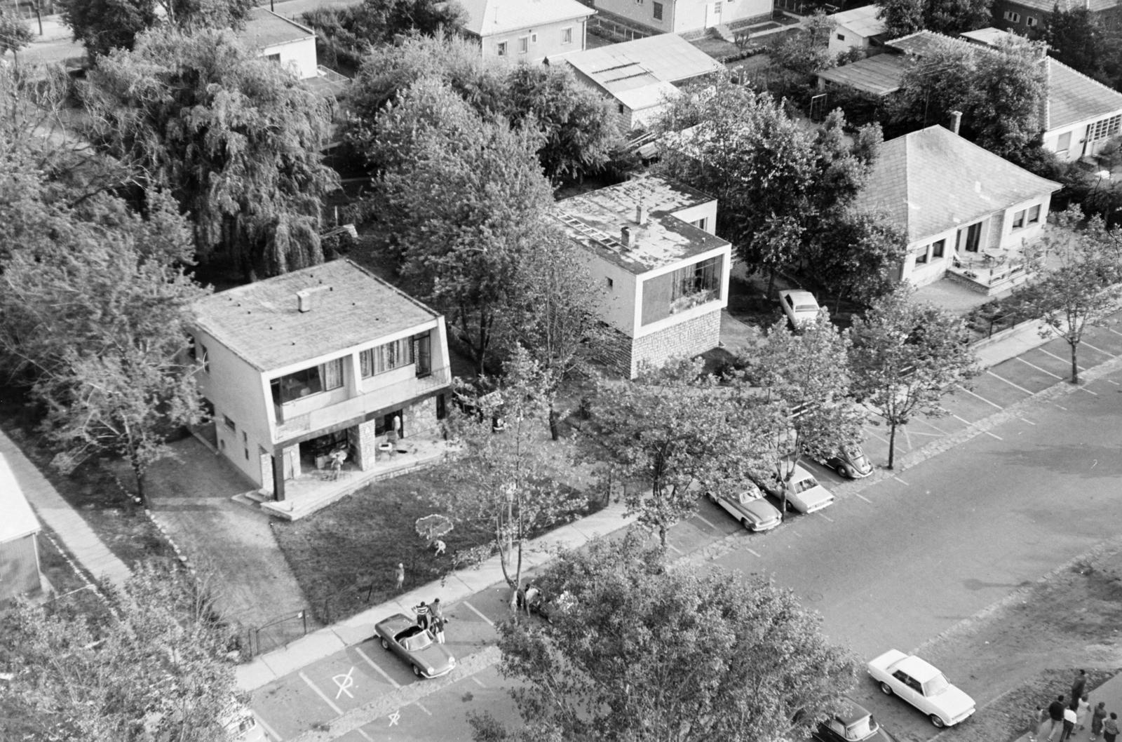 Magyarország, Siófok, kilátás az Európa Szállóból a Petőfi sétányra., 1969, Szalay János, Fortepan #301301