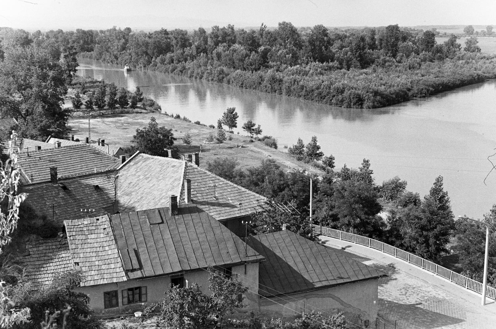 Magyarország, Tokaj, kilátás a Finánc-dombi kilátótól, a Bodrog és a Tisza találkozása felé., 1969, Szalay János, Fortepan #301305