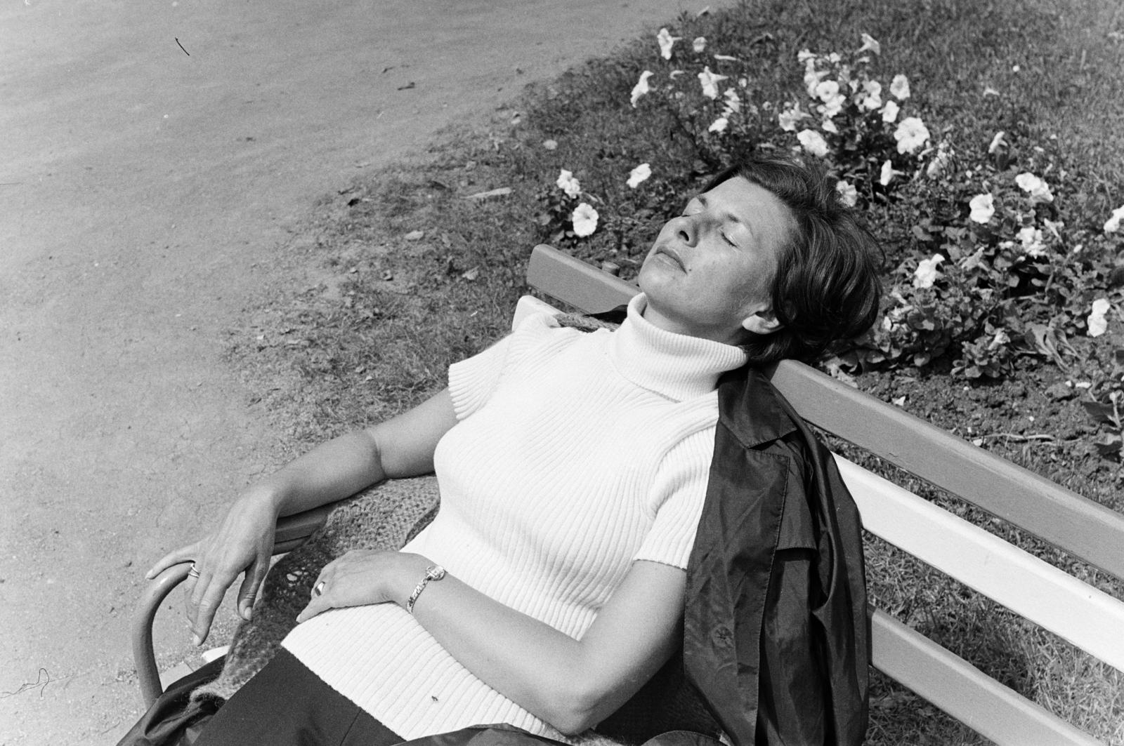 1969, Szalay János, pihenés, napozás, Fortepan #301317