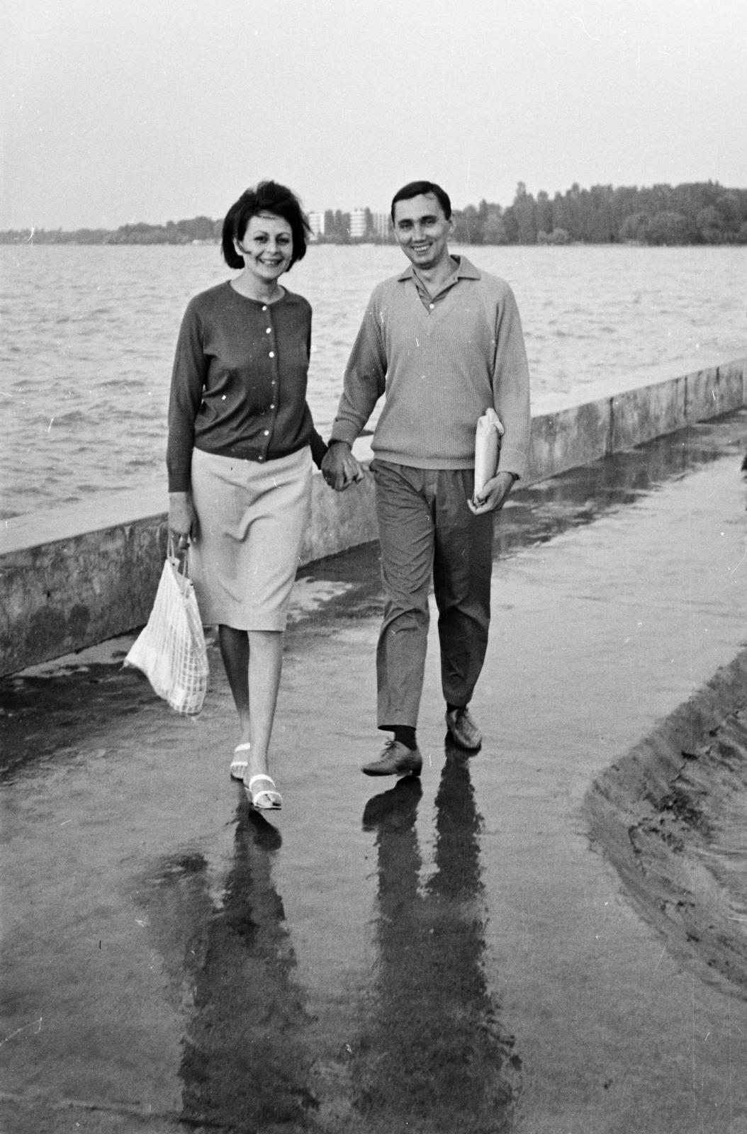 Hungary,Lake Balaton, Siófok, keleti móló., 1963, Szalay János, Fortepan #301444