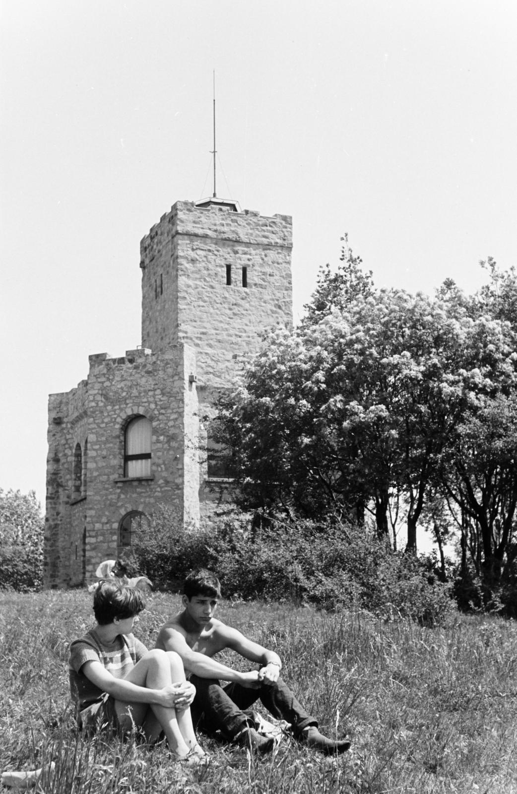 Hungary,Danube Bend, Visegrád, Nagyvillám, Zsitvay kilátó., 1966, Szalay János, lookout, Fortepan #301505