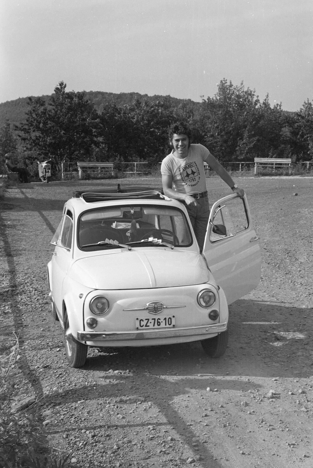 1974, Szaller Károly, number plate, Fortepan #301683