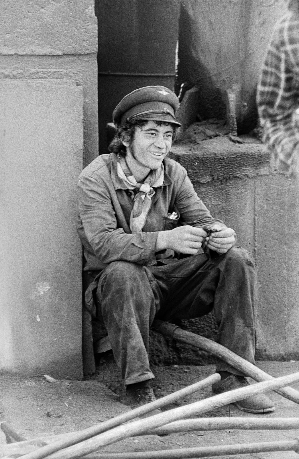 1979, Szaller Károly, kohászat, Fortepan #301735