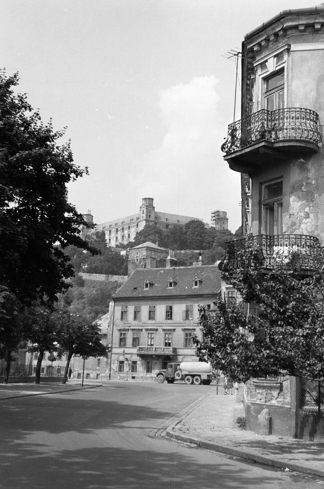 1960, Szalontai Tamás, tartálykocsi, erkély, Fortepan #301786