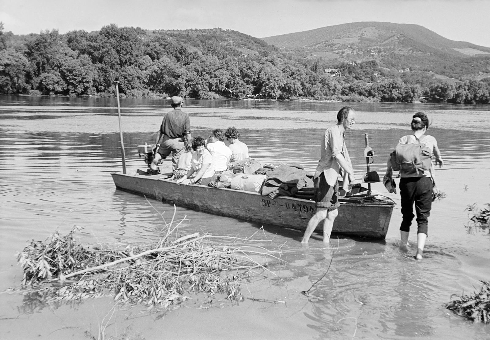 1963, Szalontai Tamás, motoros személyhajó, Fortepan #301858