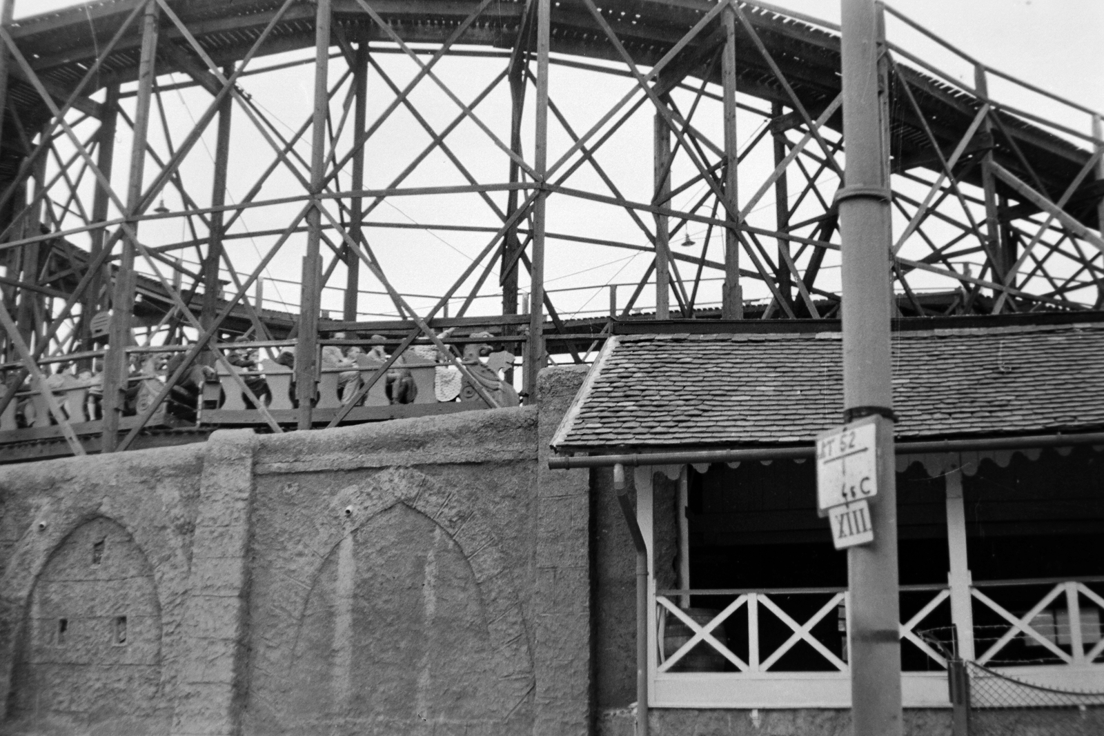 Hungary, Budapest XIV., Hullámvasút., 1957, Németh Tamás, Budapest, amusement park, Fortepan #30194