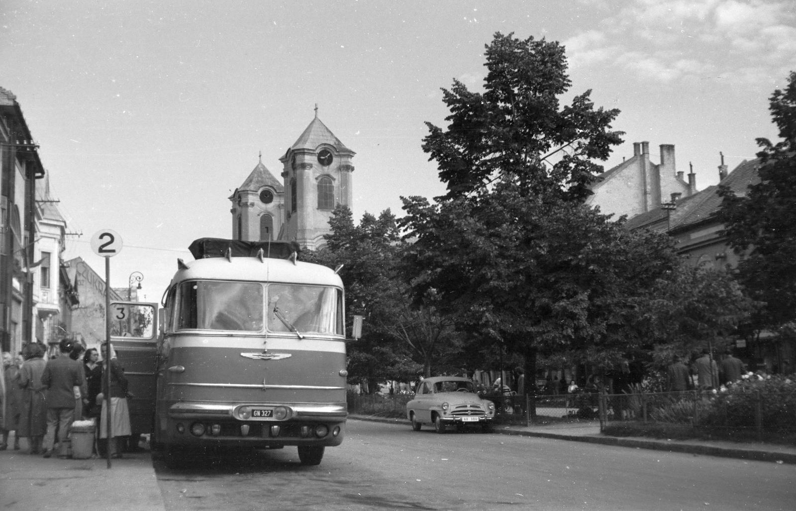 1960, Szalontai Tamás, number plate, Ikarus-brand, bus, Fortepan #301967