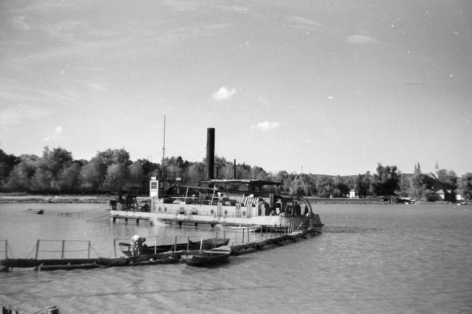 1960, Szalontai Tamás, hajókémény, Fortepan #301972