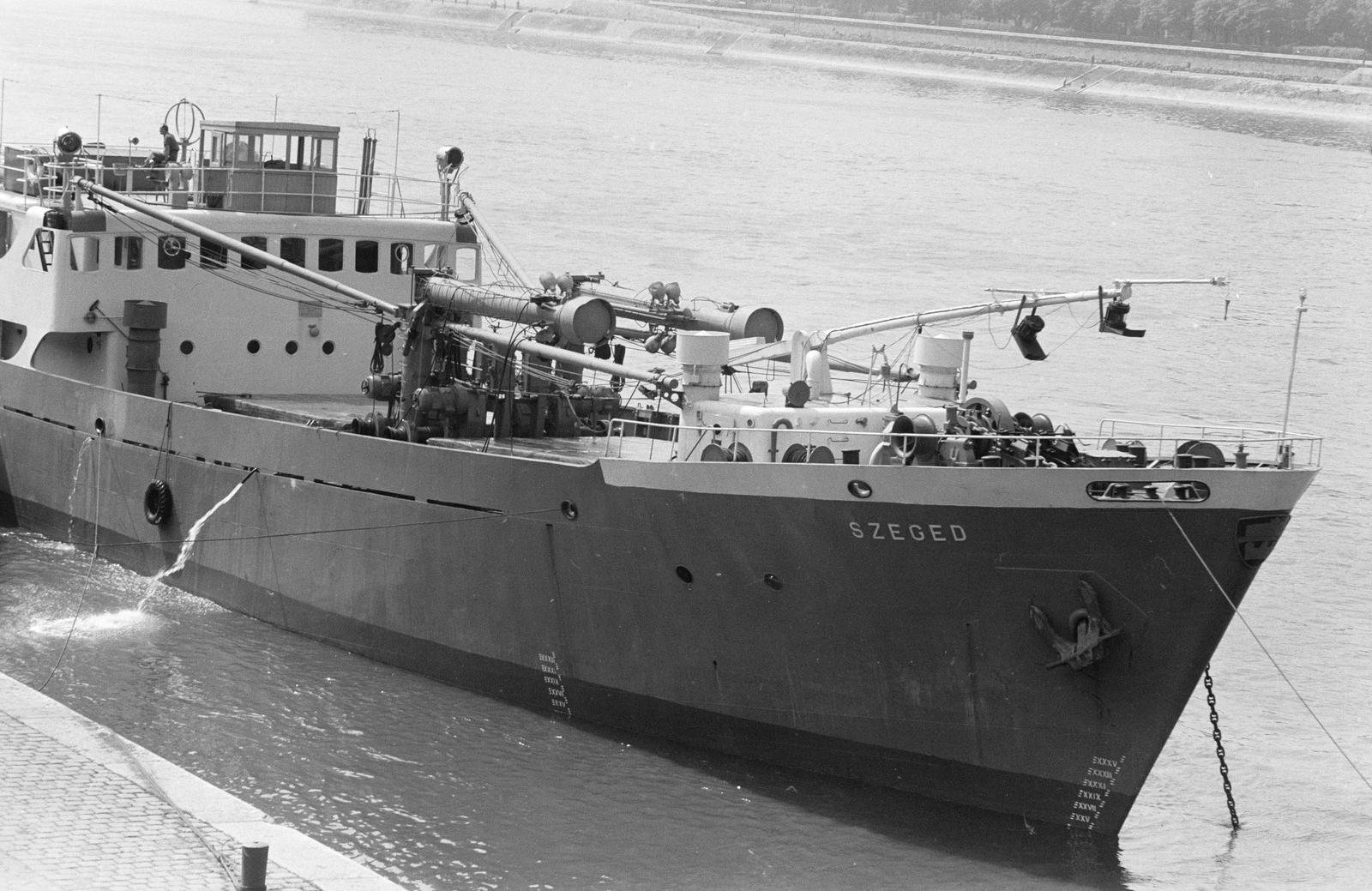 1964, Szalontai Tamás, Szeged hajó, Fortepan #302014
