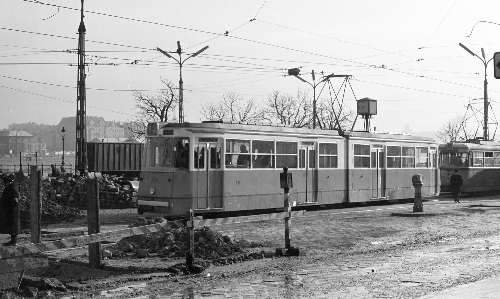 1965, Szalontai Tamás, villamos, Ganz CSMG, próbajárat, Fortepan #302021