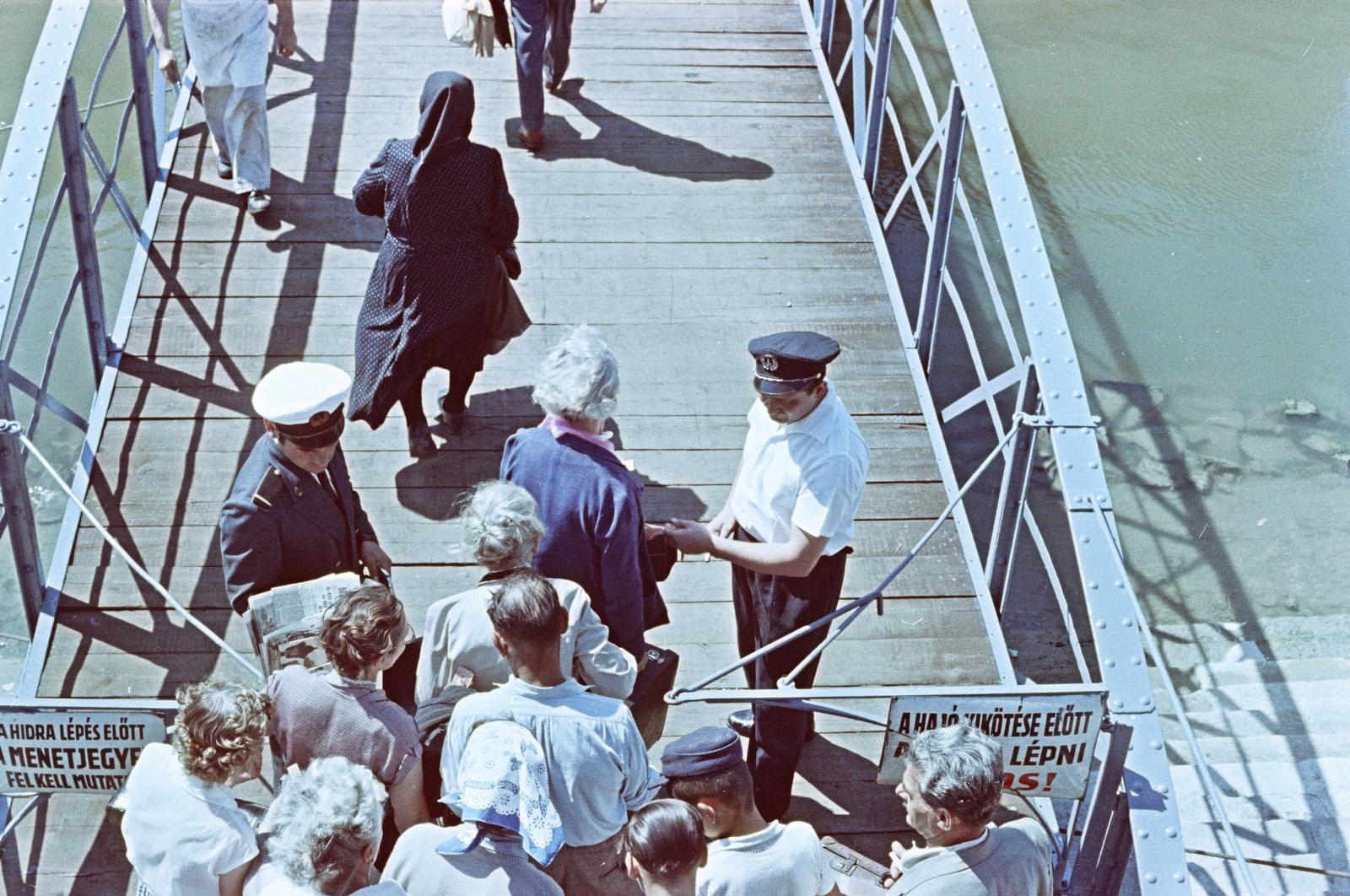 1963, Szalontai Tamás, fedélzet, felülnézet, színes, Fortepan #302036