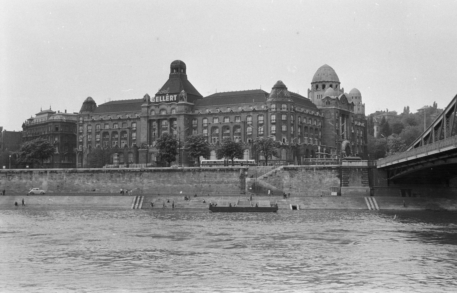 1965, Szalontai Tamás, gyógyintézmény, szálloda, folyópart, Fortepan #302048