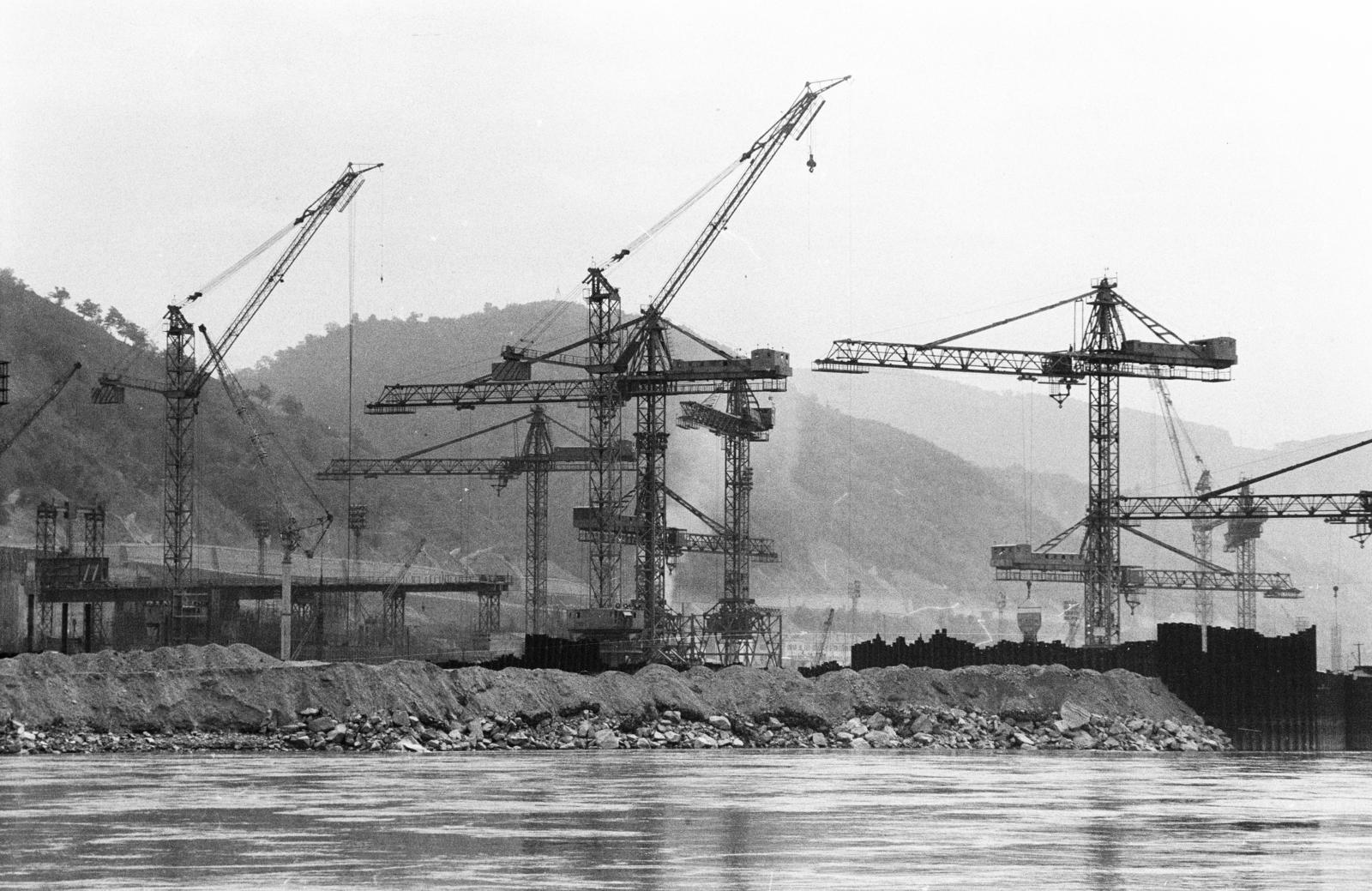 1965, Szalontai Tamás, crane, Fortepan #302055