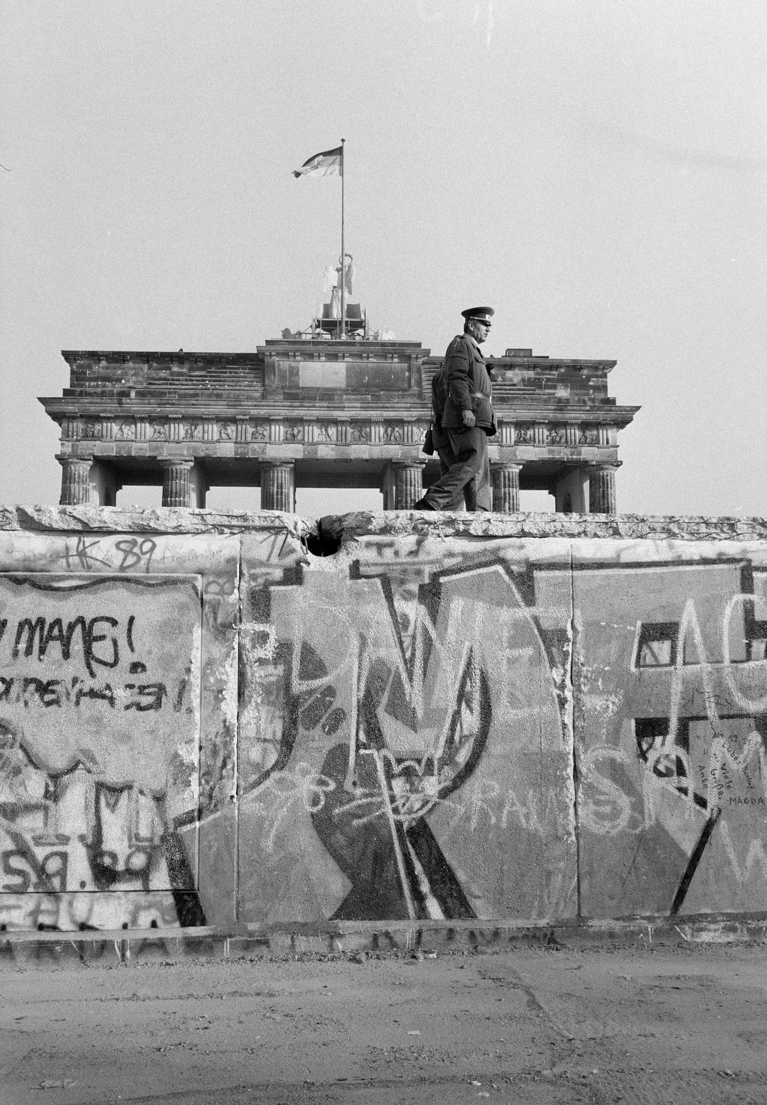 1989, Szebeni András, Berlini fal, Fortepan #302276