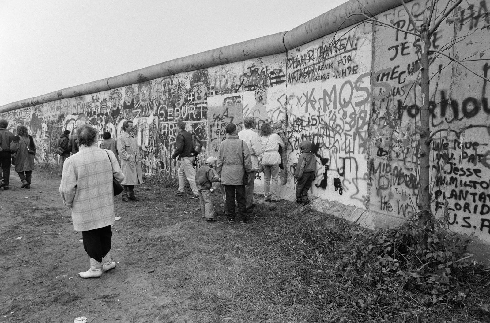 1989, Szebeni András, Berlin Wall, Fortepan #302280