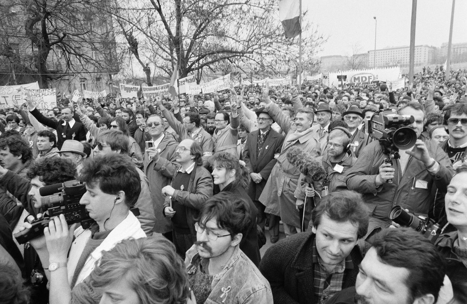 1989, Szebeni András, videókamera, Fortepan #302398