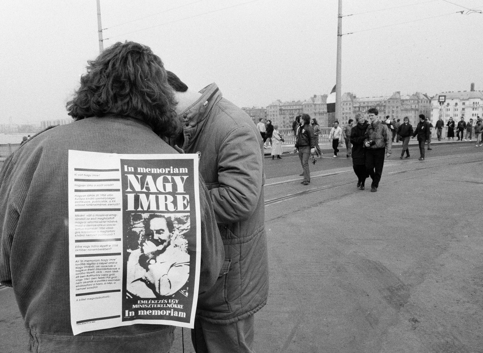 1989, Szebeni András, Nagy Imre-ábrázolás, Fortepan #302401