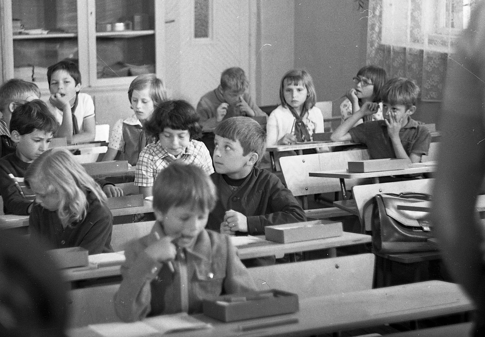 1970, Csőke József, school, classroom, Fortepan #30244