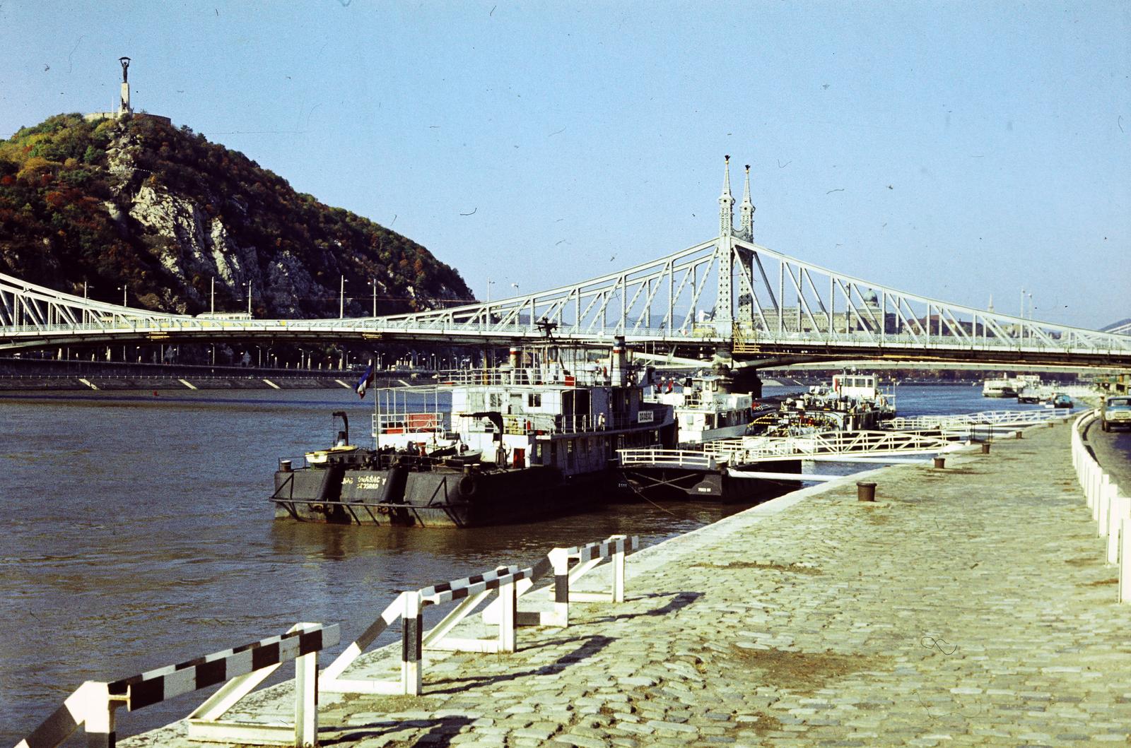 1975, Szomolányi József, színes, rakpart, Fortepan #302658