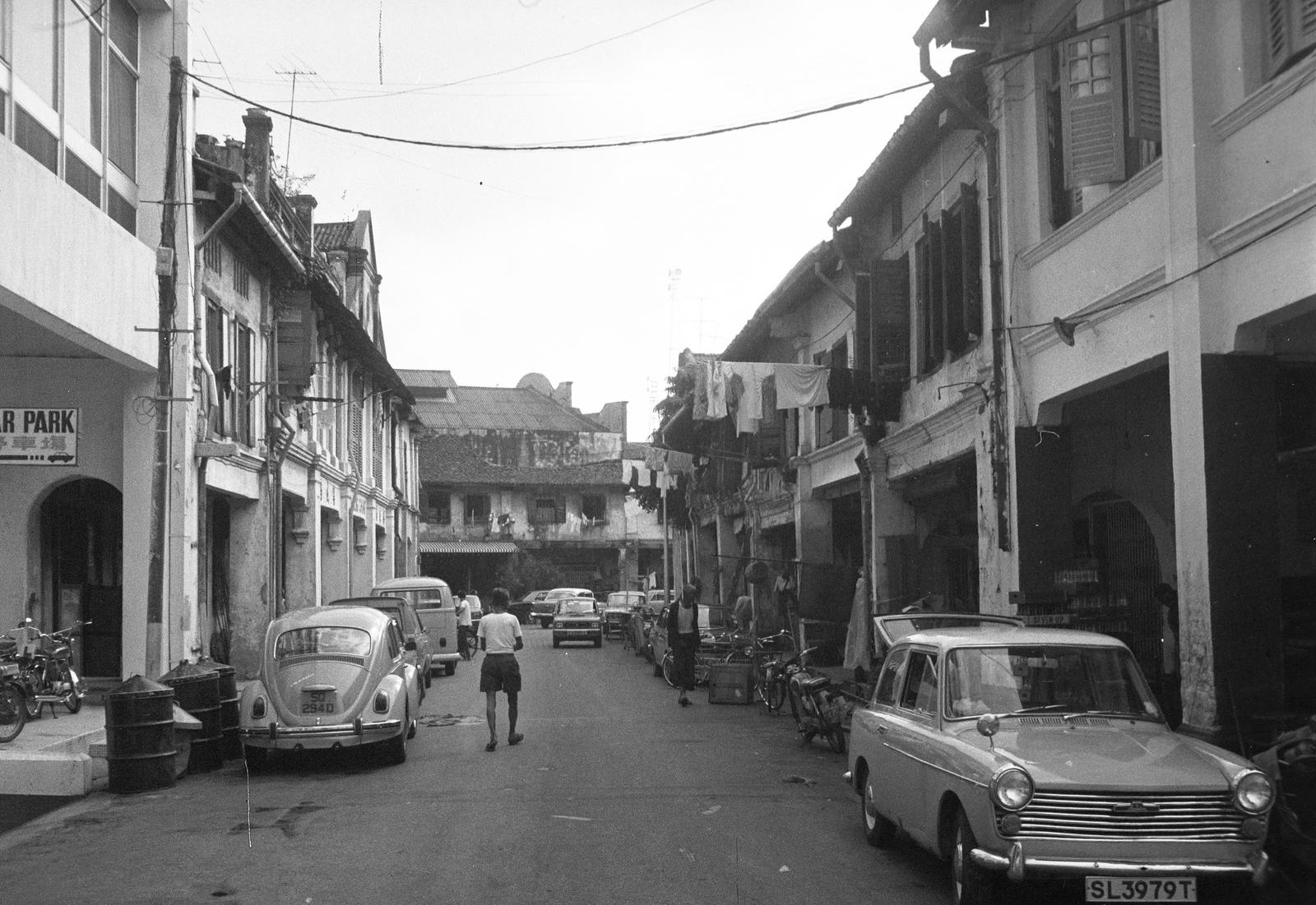 1978, Szomolányi József, street view, hanging clothes, Volkswagen-brand, number plate, Fortepan #302671