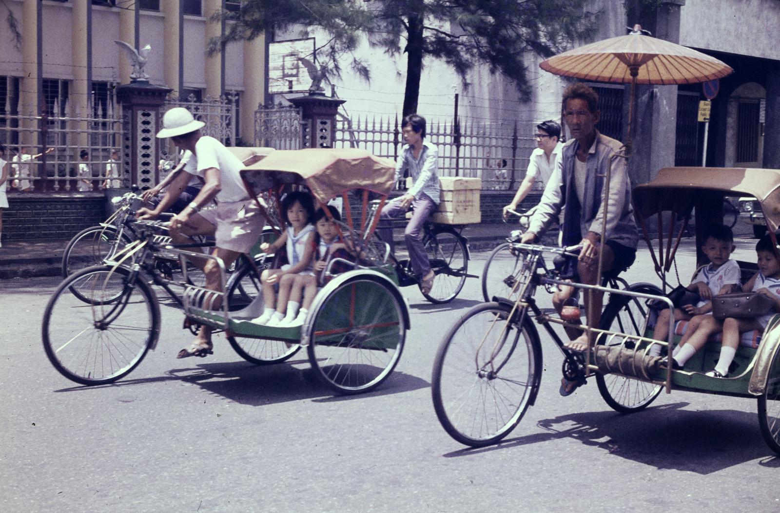 1977, Szomolányi József, rickshaw, kid, Fortepan #302706