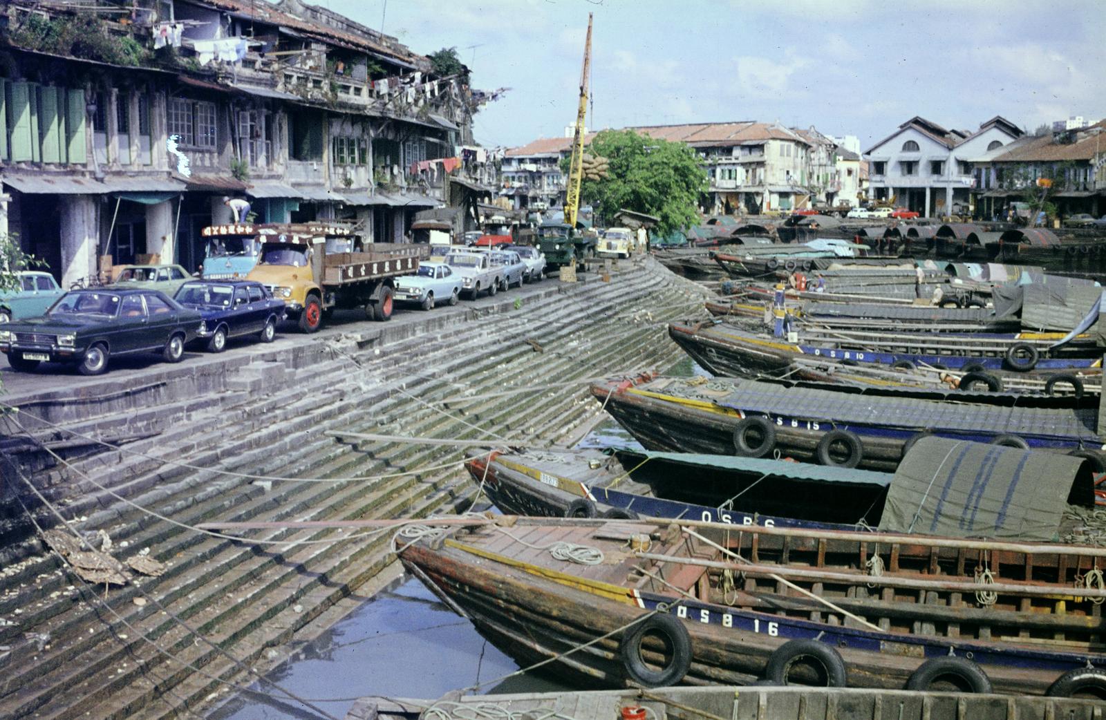 1977, Szomolányi József, colorful, transport, tire, port, stairs, Fortepan #302718