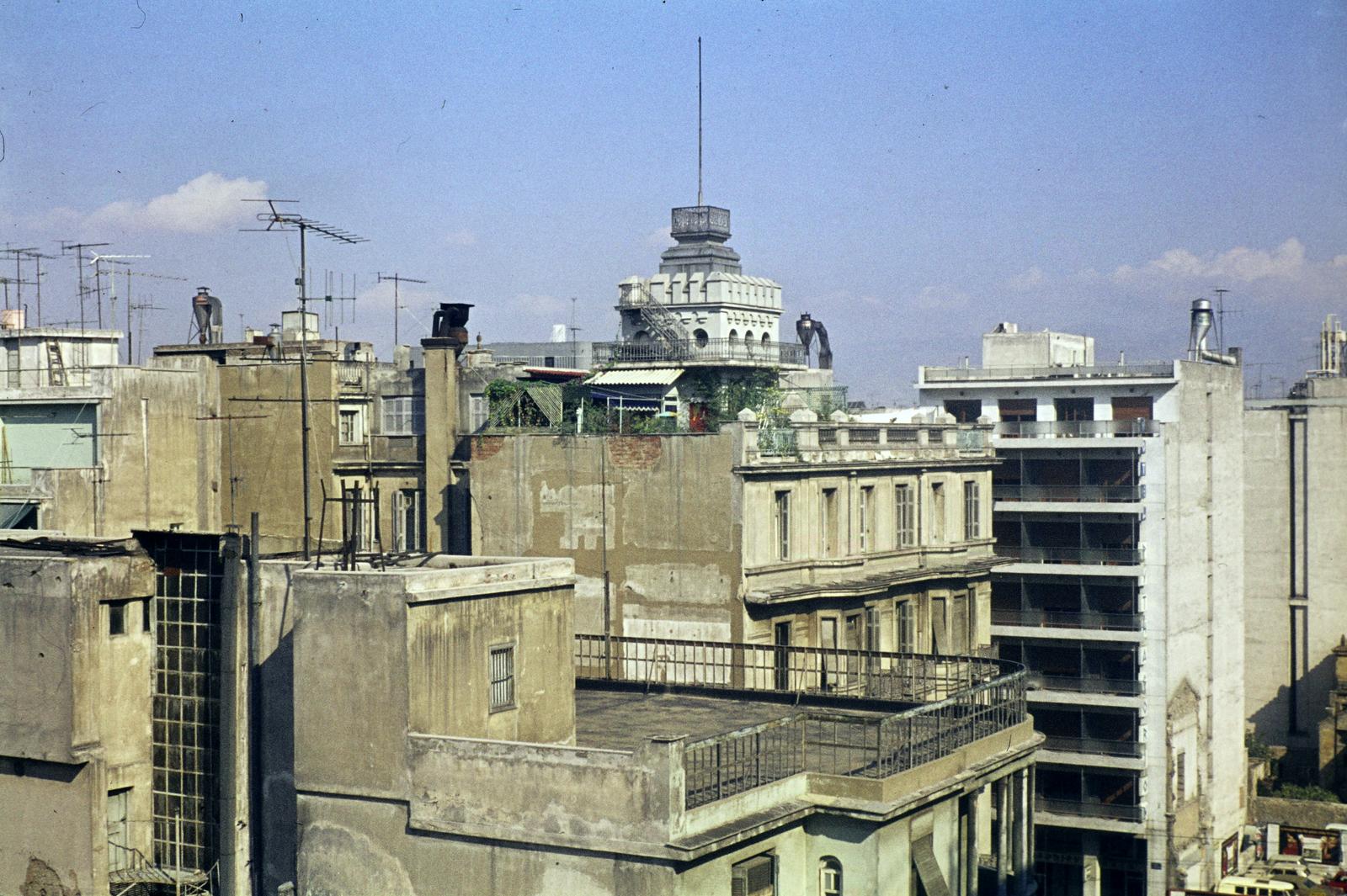 1977, Szomolányi József, colorful, roof terrace, rf-concrete, Fortepan #302775