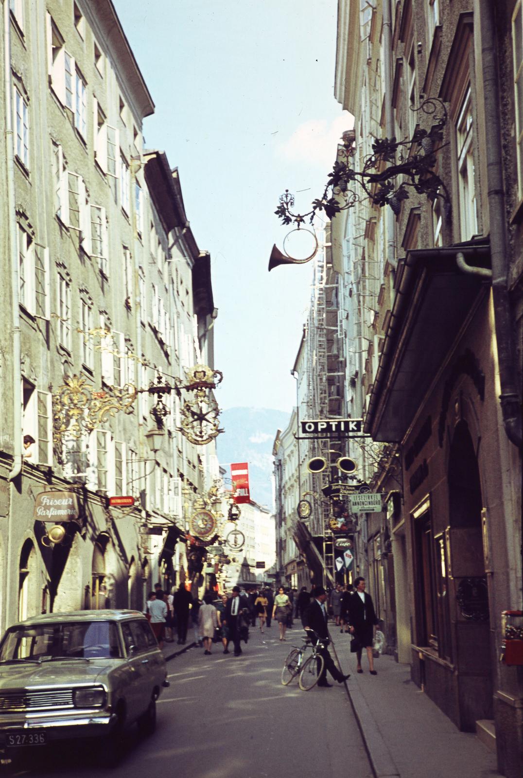 1968, Szomolányi József, színes, cégér, Fortepan #302828