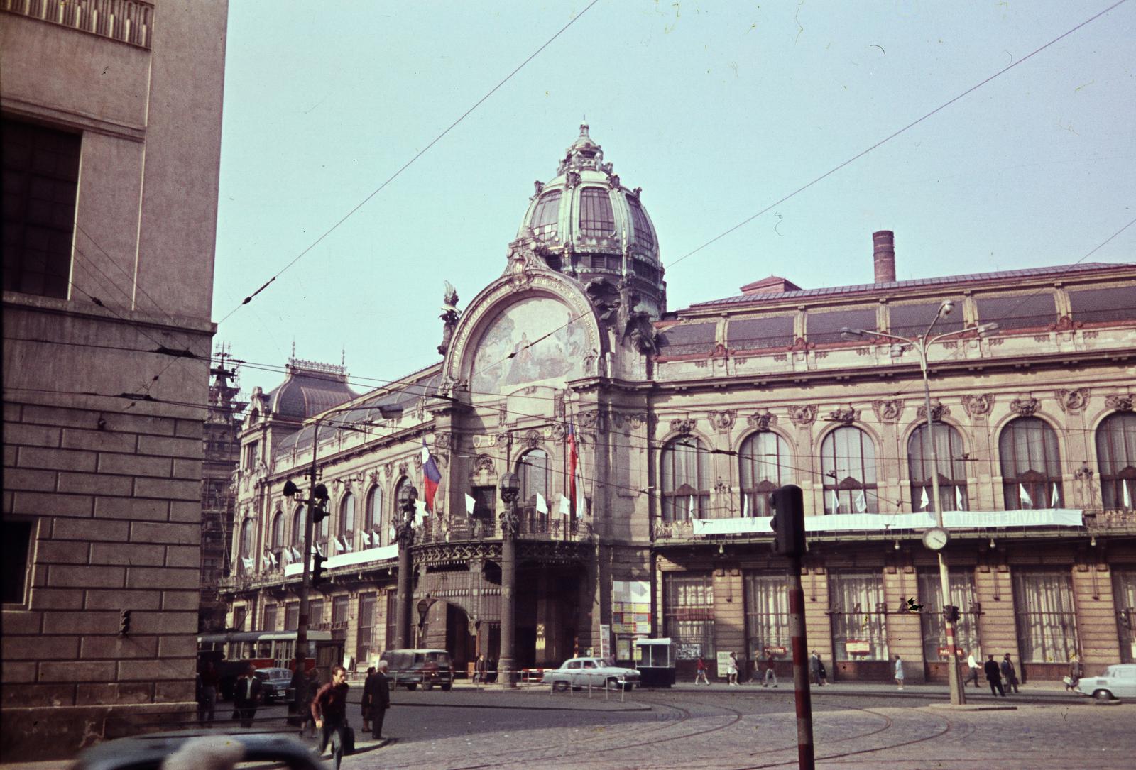 1966, Szomolányi József, színes, falfestmény, középület, épületdísz, ablak, Fortepan #302860