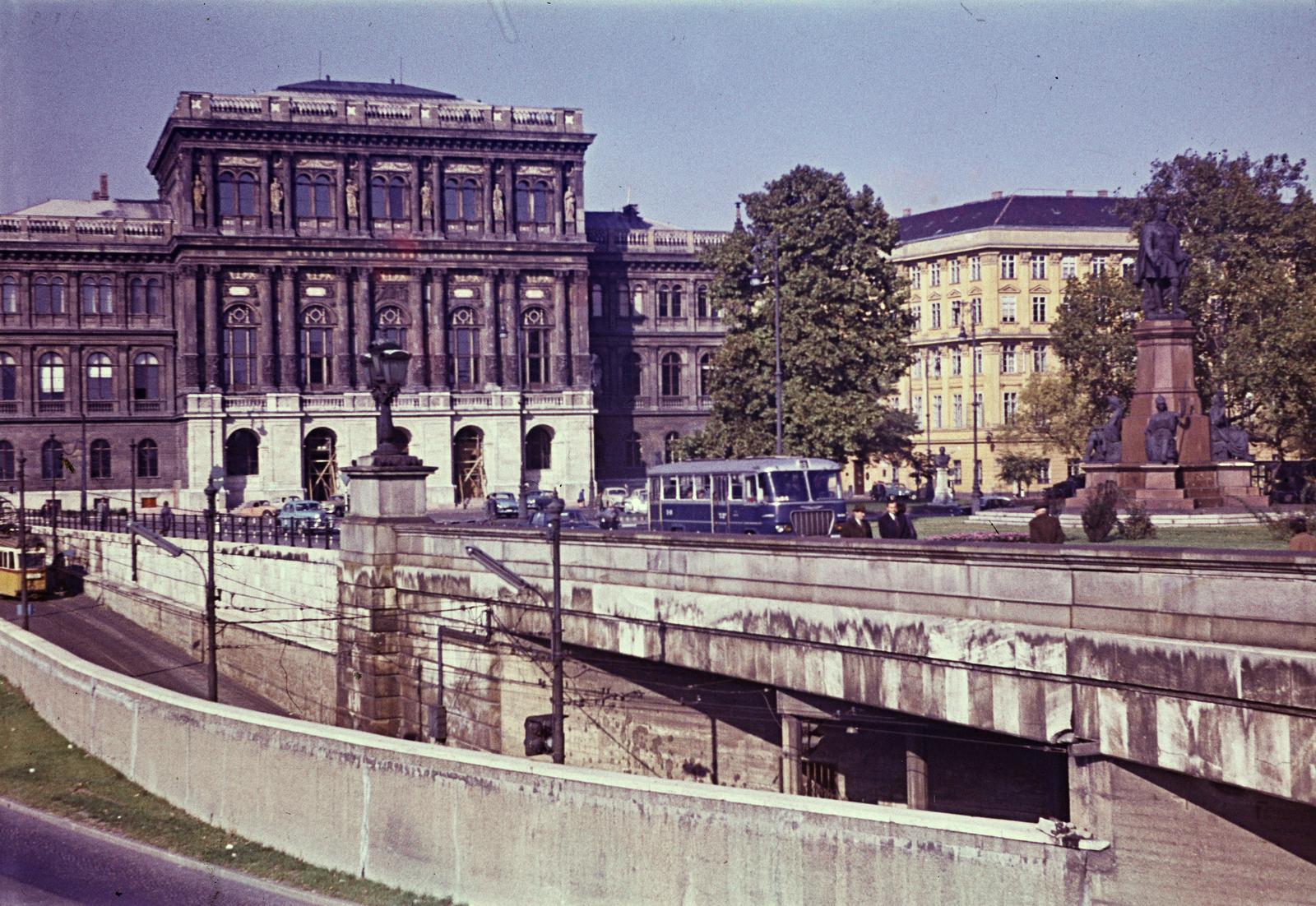 1964, Szomolányi József, colorful, József Hild-design, Hungarian Academy of Sciences, Friedrich August Stüler-design, Renaissance Revival, Fortepan #302903